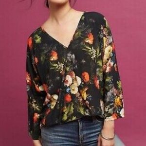 LAST CHANCE The Odells Watercolor Surplice Top